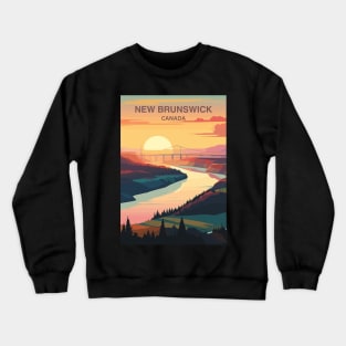 New Brunswick Canada Travel Print Wall Art, Home Décor, Gift Art Crewneck Sweatshirt